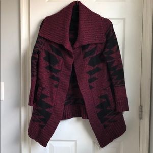 Aztec maroon/black sweater from Express ✨ size M